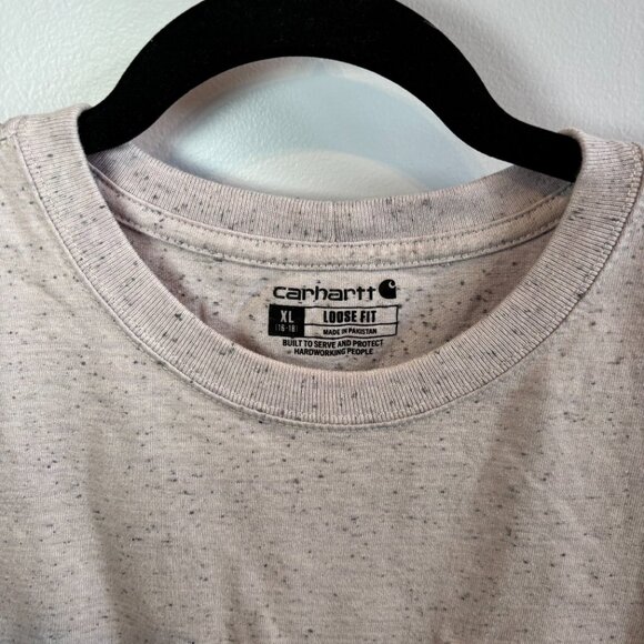 Womens Carhartt Lilac heather Tshirt with Pocket Size XL - Picture 2 of 5